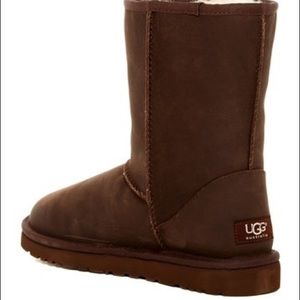 UGG Classic UGGpure(TM) Lined Short Leather Boot